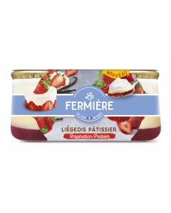 Liegeois sur lit de Fraise 2x100g